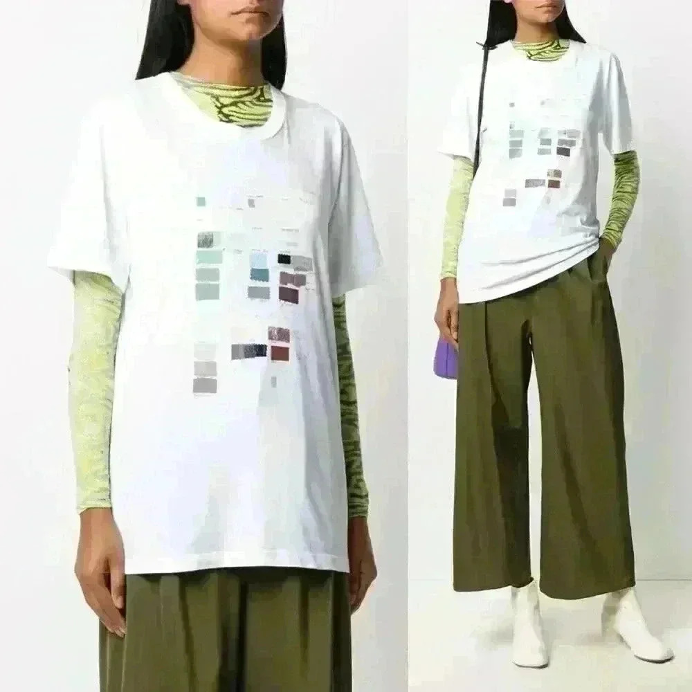 MM6 Maison Margiela Swatch Print Relaxed Fit Jersey T-shirt - Picture 3 of 16